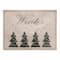 Designs Direct Christmas Tree Snow 18" x 14" Poly Twill Placemat